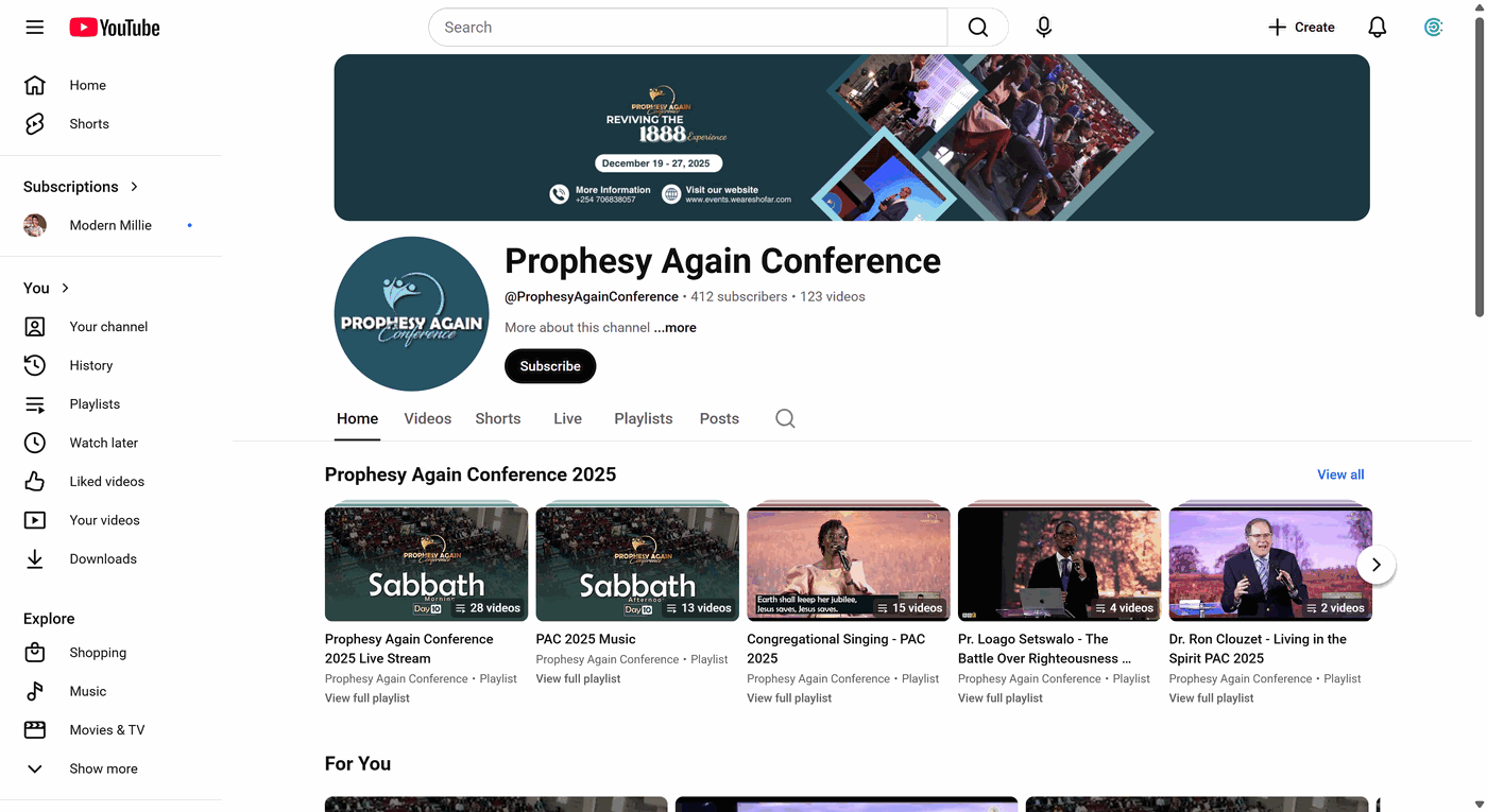 Prophesy Again Conference